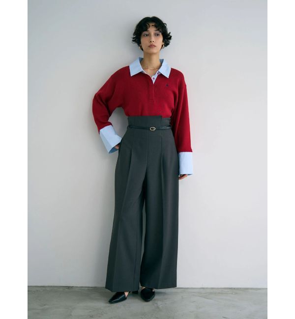 LAGUNAMOON「バイカラーベルトパンツ」|その他|