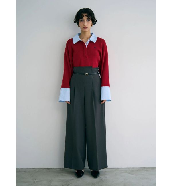 LAGUNAMOON「バイカラーベルトパンツ」|その他|