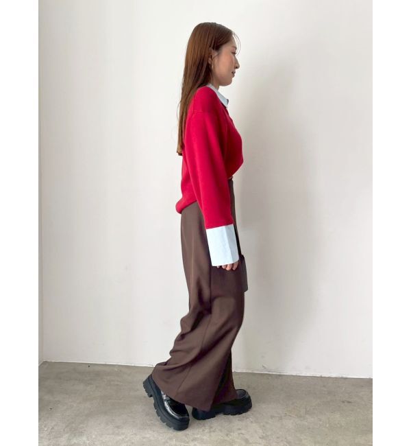 LAGUNAMOON「バイカラーベルトパンツ」|その他|