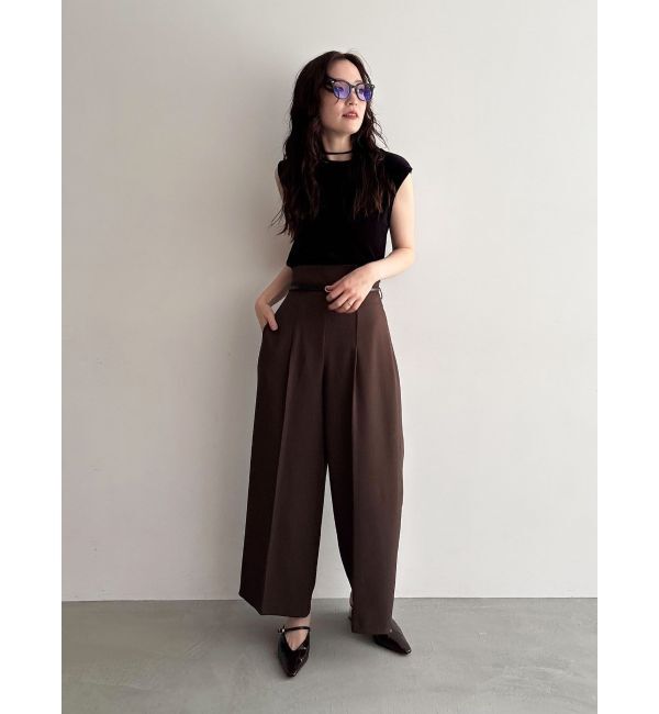 LAGUNAMOON「バイカラーベルトパンツ」|その他|