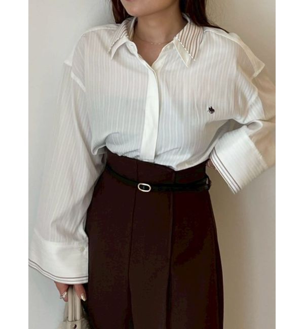 LAGUNAMOON「バイカラーベルトパンツ」|その他|