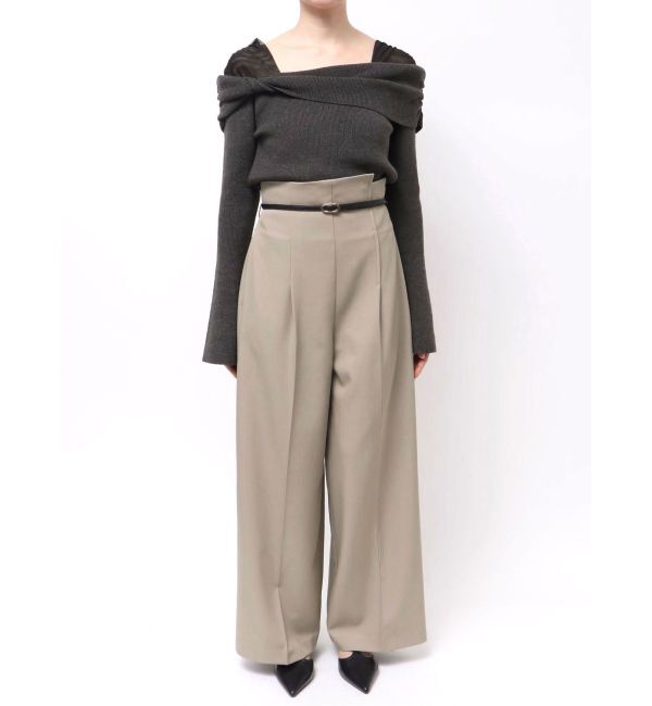 LAGUNAMOON「バイカラーベルトパンツ」|その他|