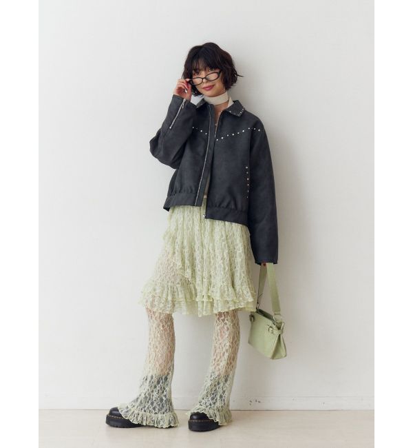 jouetie「レースフリルレイヤードフレアパンツ」|その他|