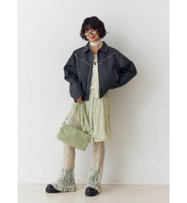 jouetie「レースフリルレイヤードフレアパンツ」|その他|