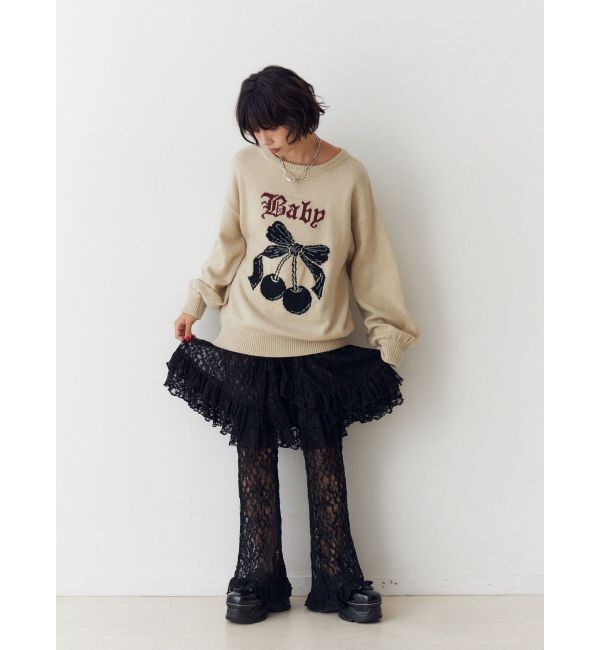 jouetie「レースフリルレイヤードフレアパンツ」|その他|