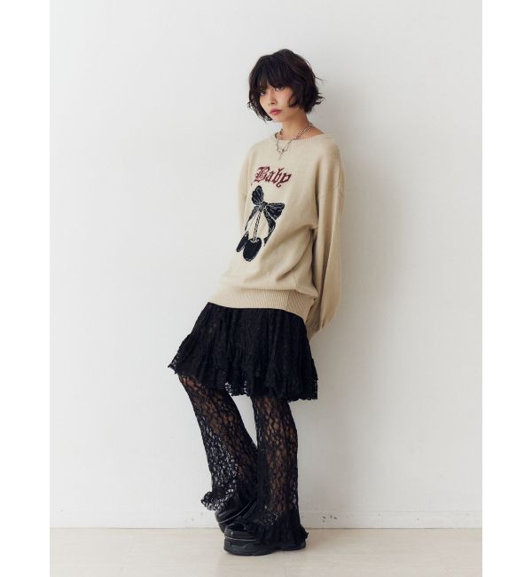 jouetie「レースフリルレイヤードフレアパンツ」|その他|