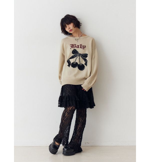 jouetie「レースフリルレイヤードフレアパンツ」|その他|