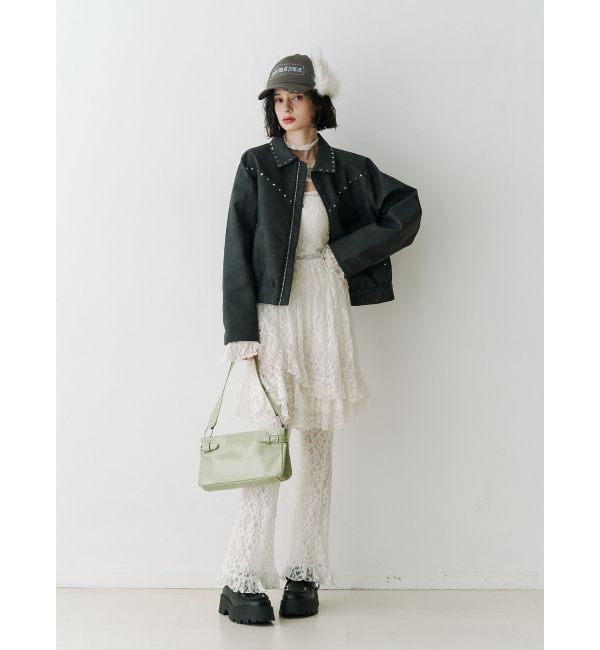 jouetie「レースフリルレイヤードフレアパンツ」|その他|