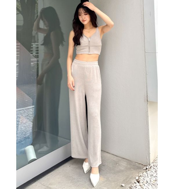 GYDA「リップルプリーツリラックスワイドパンツ【SETUP着用可】」|その他|