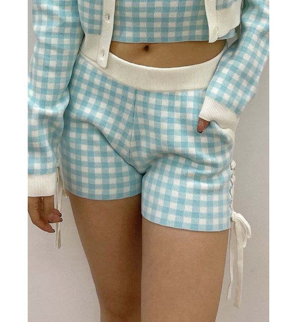 GYDA「サイドレースアップニットショートパンツ【SETUP着用可】」|その他|ライトミックス