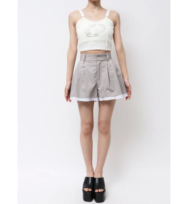 GYDA「スレキデザインフレアショートパンツ」|その他|