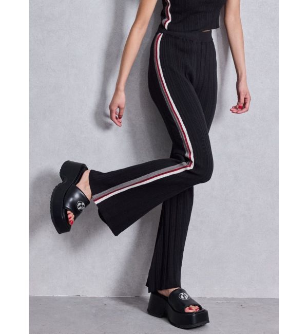 GYDA「サイドラインフレアニットパンツ」|その他|