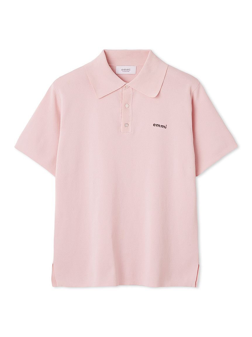 emmi atelier「emmiロゴニットポロトップス」|ニット・セーター|