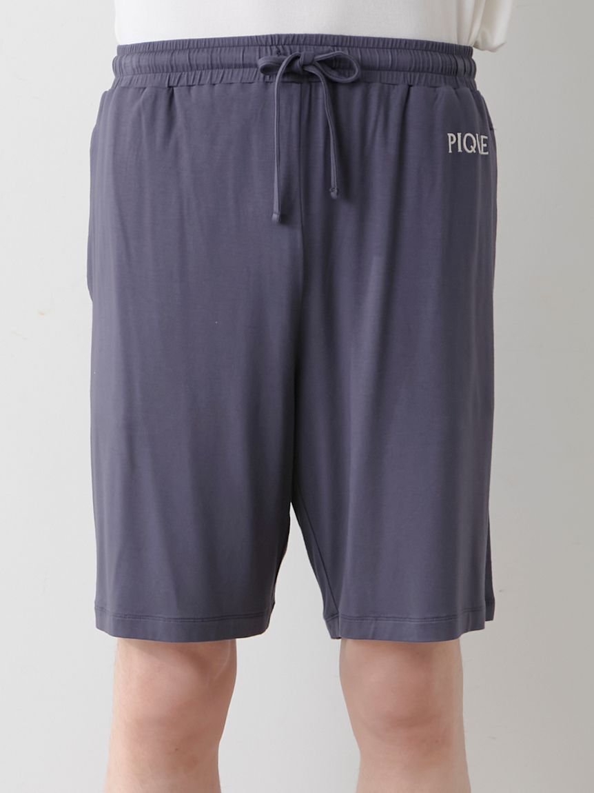 GELATO PIQUE HOMME「【HOMME】【接触冷感】カラーレーヨンロゴハーフパンツ」|その他|