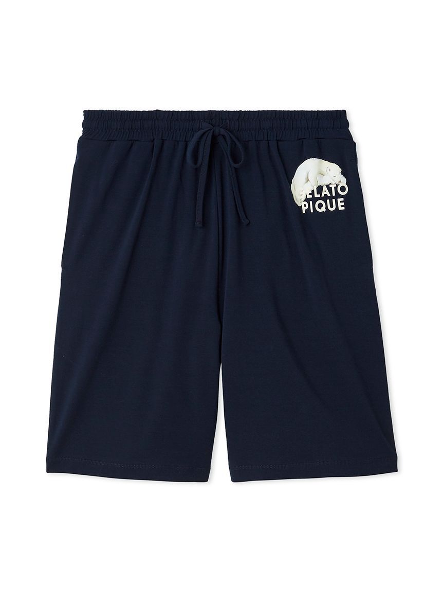 GELATO PIQUE HOMME「【HOMME】レーヨンクッキーアイスサンドハーフパンツ」|その他|NVY