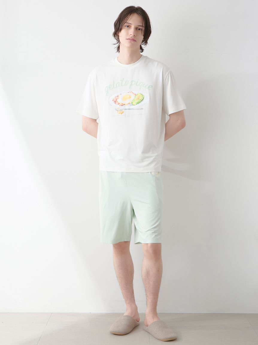 GELATO PIQUE HOMME「【HOMME】【接触冷感】サニーサイドエッグワンポイントハーフパンツ」|その他|
