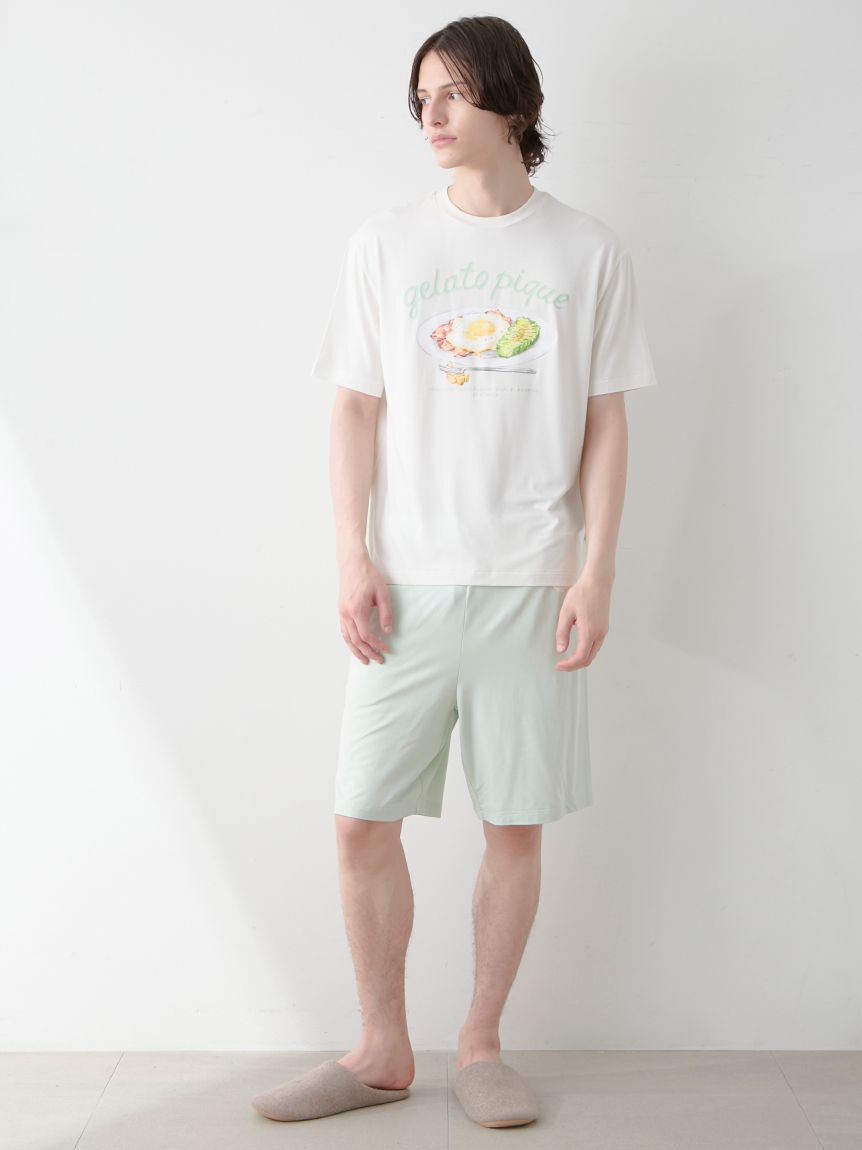 GELATO PIQUE HOMME「【HOMME】【接触冷感】サニーサイドエッグワンポイントハーフパンツ」|その他|