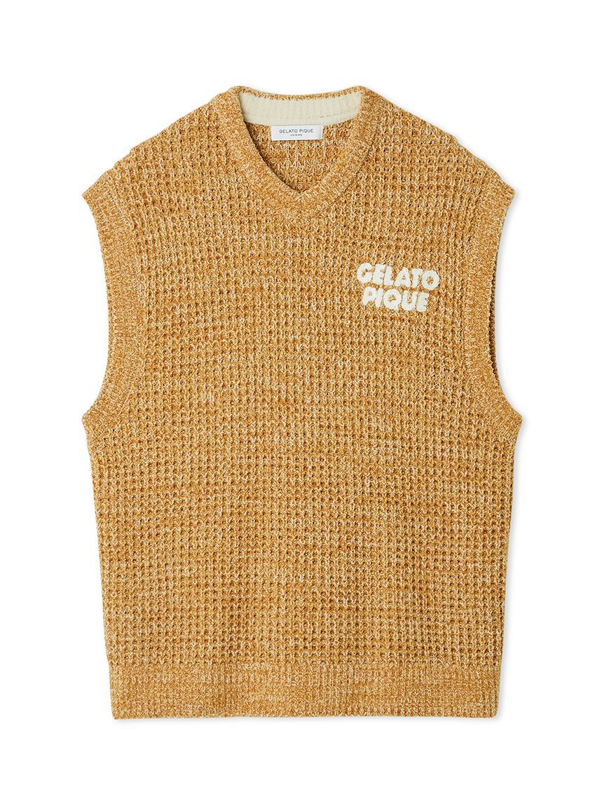 GELATO PIQUE HOMME「【HOMME】メランジワッフルベスト」|プルオーバー|