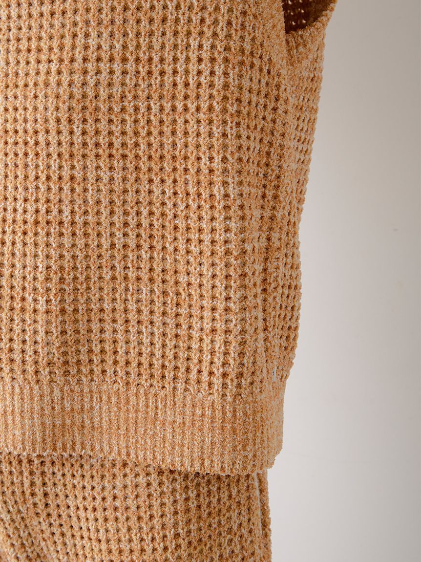 GELATO PIQUE HOMME「【HOMME】メランジワッフルベスト」|プルオーバー|