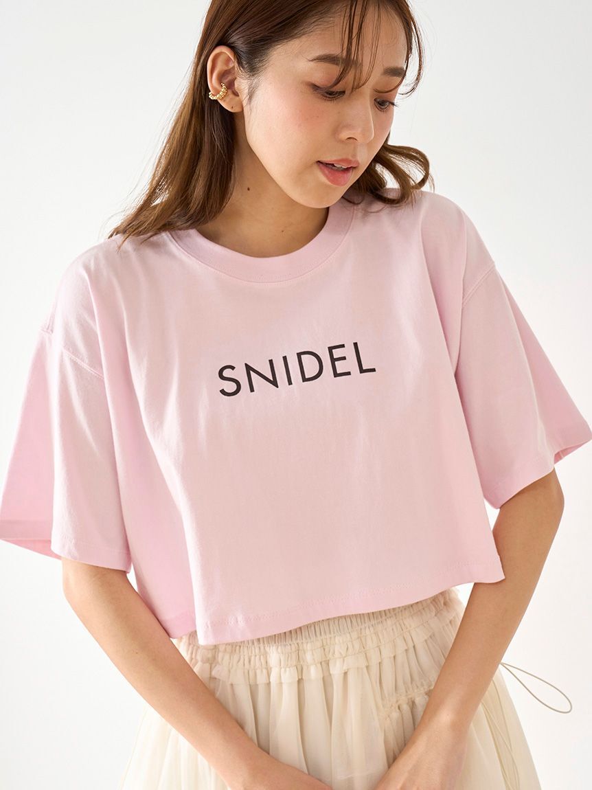 SNIDEL「SNIDELロゴTシャツ」|Tシャツ・カットソー|