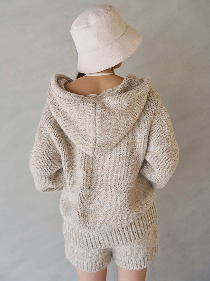 SNIDEL「ロービングニットフーディー」|ニット・セーター|