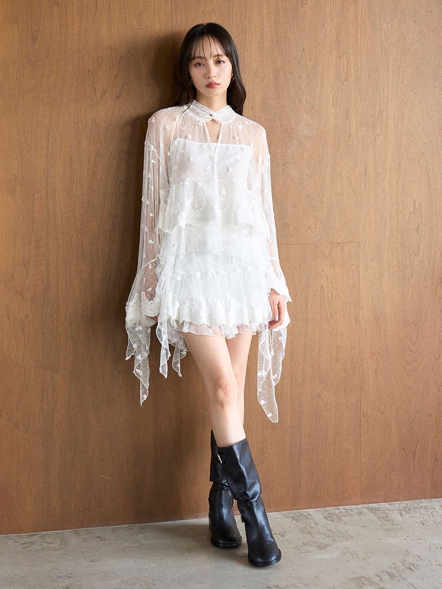 SNIDEL「チュールエンブロイダリースカショーパン」|その他|