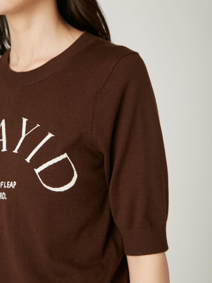 FRAY I.D「15thインターシャロゴニットプルオーバー」|ニット・セーター|