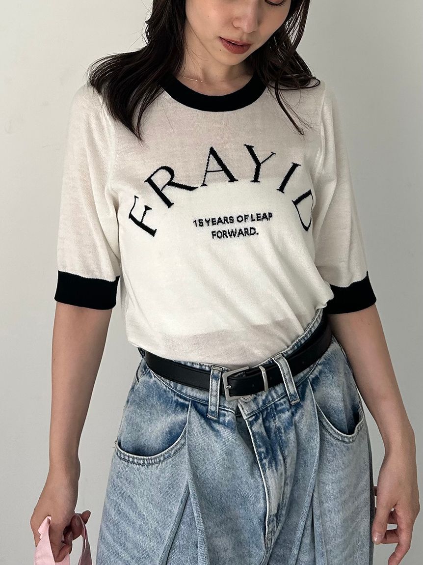 FRAY I.D「15thインターシャロゴニットプルオーバー」|ニット・セーター|