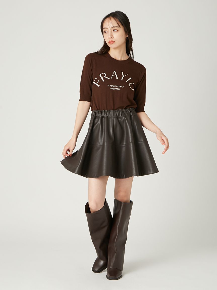 FRAY I.D「15thインターシャロゴニットプルオーバー」|ニット・セーター|