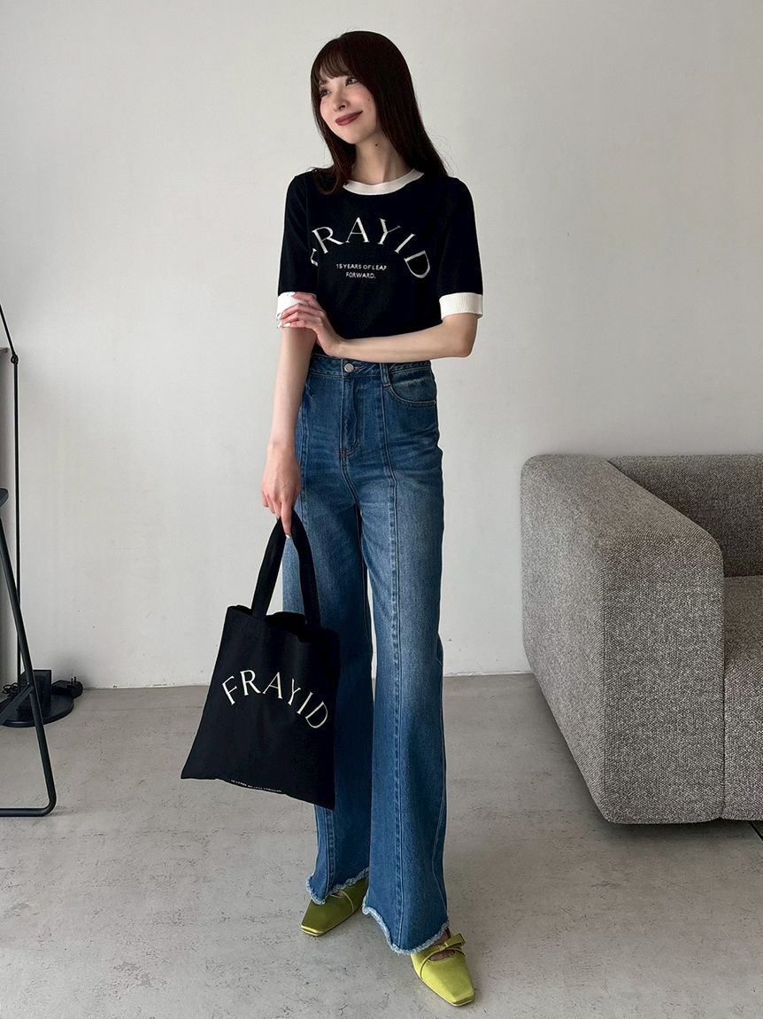 FRAY I.D「15thインターシャロゴニットプルオーバー」|ニット・セーター|