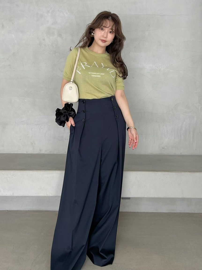 FRAY I.D「15thインターシャロゴニットプルオーバー」|ニット・セーター|