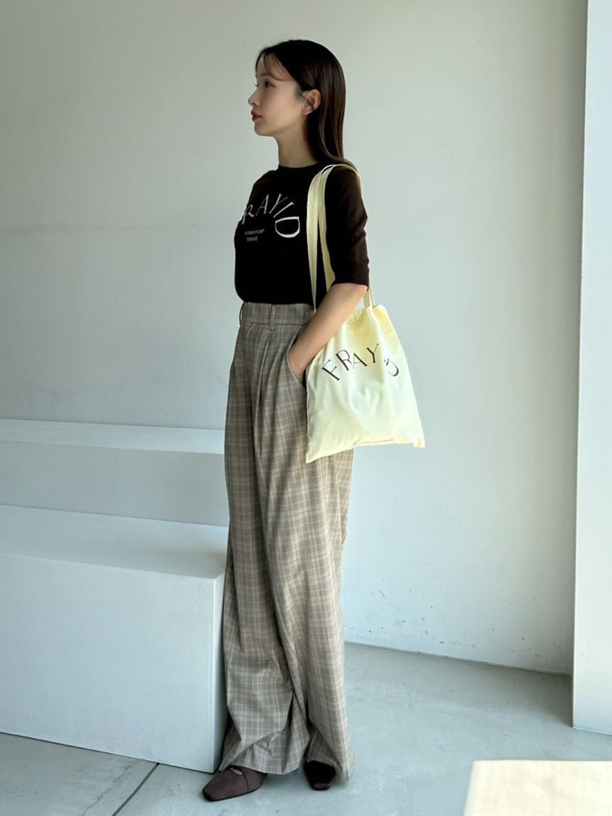 FRAY I.D「15thインターシャロゴニットプルオーバー」|ニット・セーター|