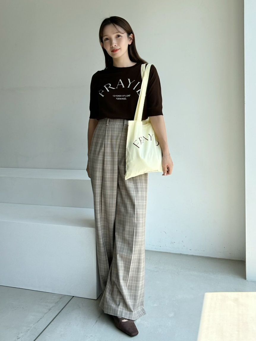 FRAY I.D「15thインターシャロゴニットプルオーバー」|ニット・セーター|