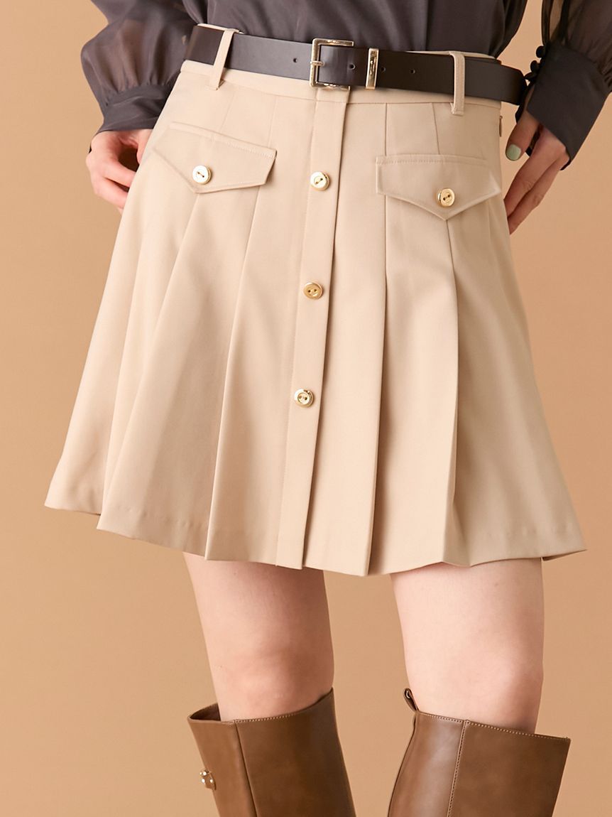 LILY BROWN「ベルト付きプリーツスカショーパン(Hearts2Hearts着用)」|その他|BEG