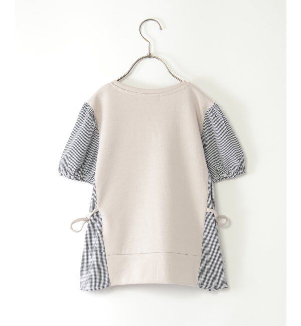 ikka kids「【親子おそろい】袖切り替えレイヤードプルオーバー（120~160cm）」|Tシャツ・カットソー|