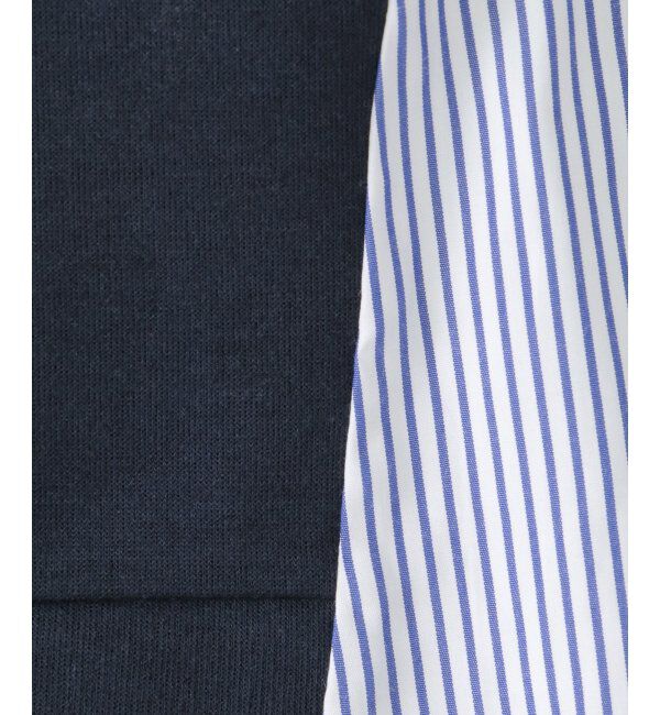 ikka kids「【親子おそろい】袖切り替えレイヤードプルオーバー（120~160cm）」|Tシャツ・カットソー|