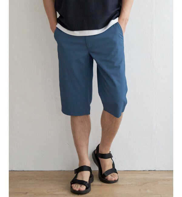 ikka「6.5ドビーハーフパンツ」|その他|ブルー
