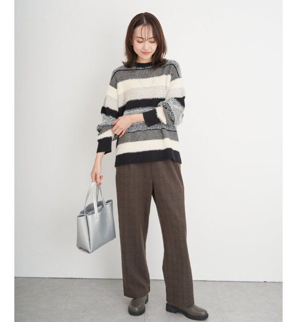 ikka「カットジャガードパンツ」|その他|