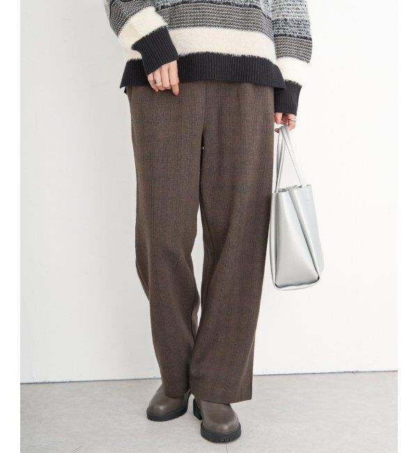 ikka「カットジャガードパンツ」|その他|