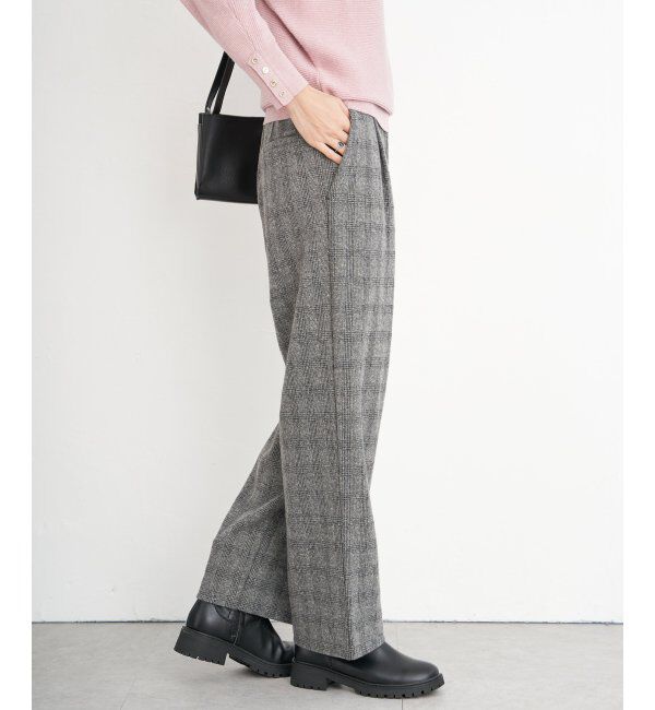 ikka「カットジャガードパンツ」|その他|