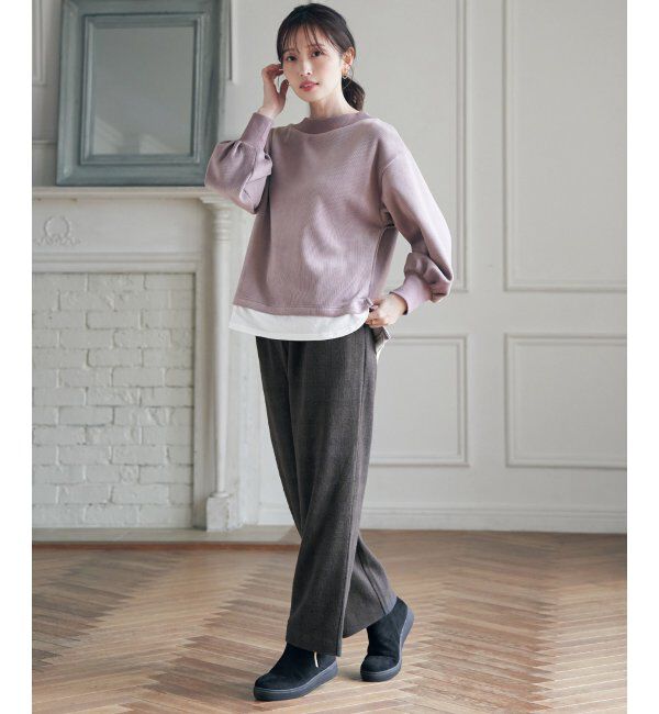 ikka「カットジャガードパンツ」|その他|