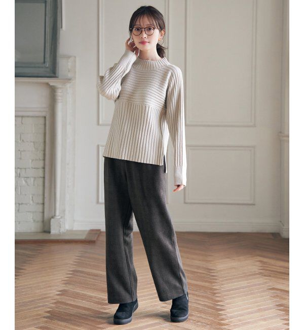 ikka「カットジャガードパンツ」|その他|