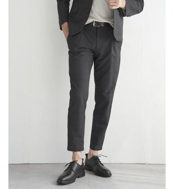 IKKA LOUNGE「【セットアップ対応】ブラックドットサッカーライトパンツ」|その他|