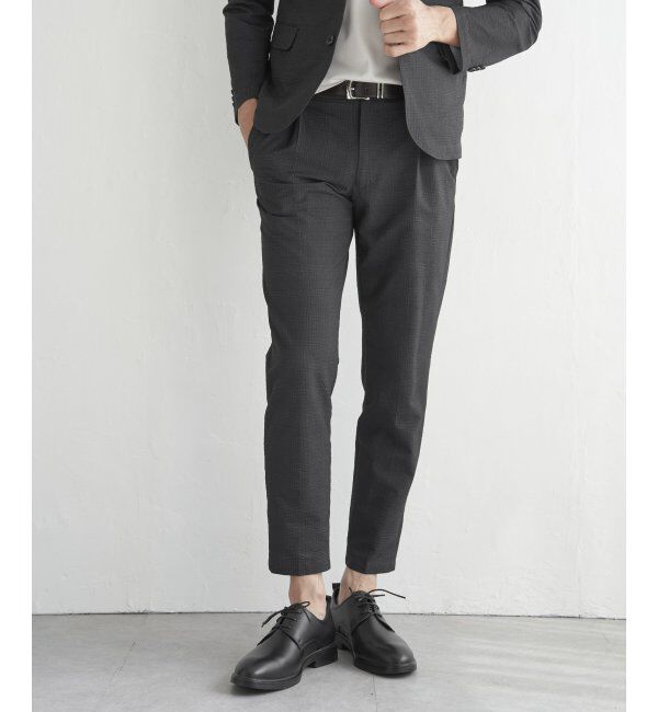 IKKA LOUNGE「【セットアップ対応】ブラックドットサッカーライトパンツ」|その他|