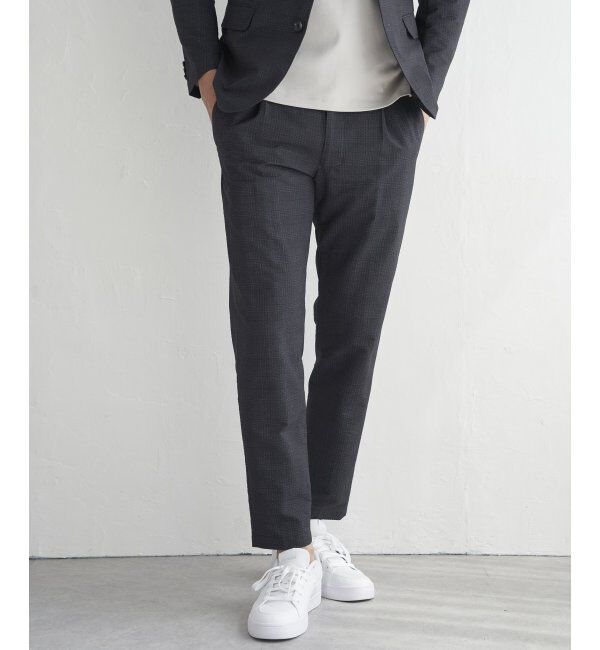 IKKA LOUNGE「【セットアップ対応】ブラックドットサッカーライトパンツ」|その他|