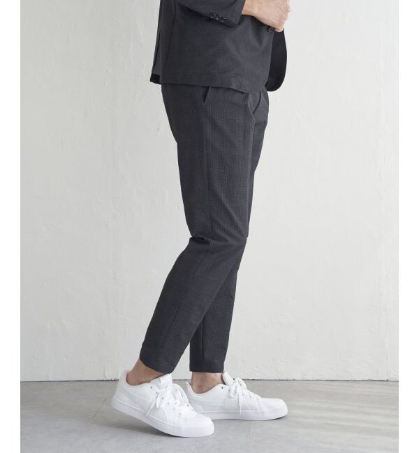 IKKA LOUNGE「【セットアップ対応】ブラックドットサッカーライトパンツ」|その他|