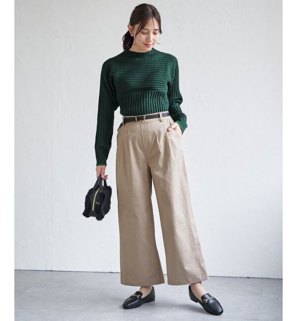 ikka「デニム／チノワイドパンツ」|その他|