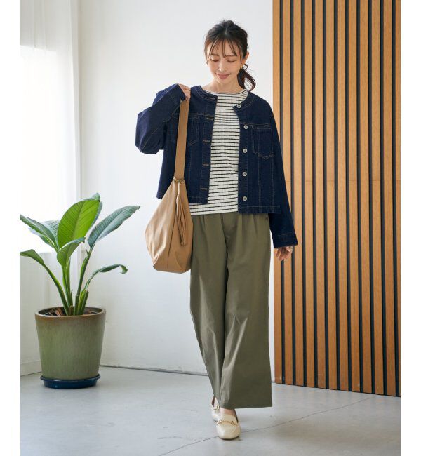 ikka「デニム／チノワイドパンツ」|その他|