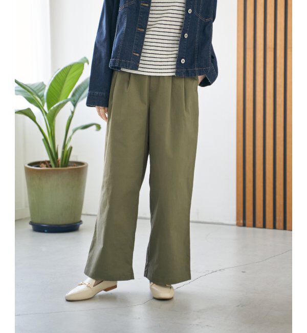 ikka「デニム／チノワイドパンツ」|その他|