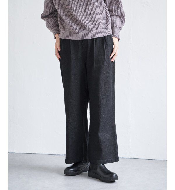 ikka「デニム／チノワイドパンツ」|その他|